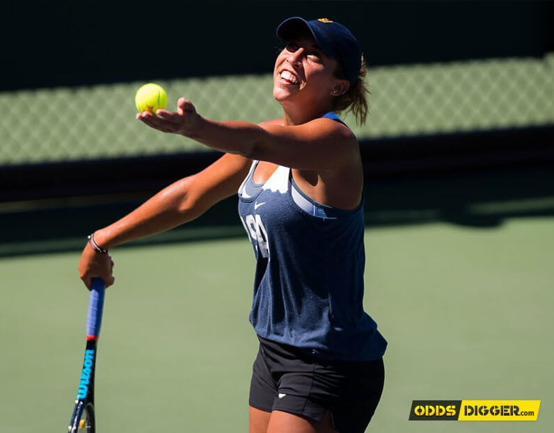 Madison Keys heavy shot