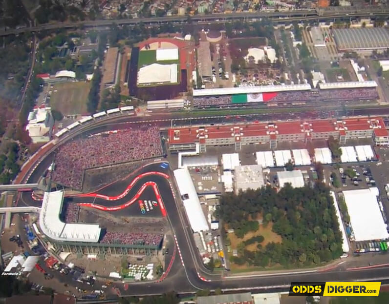 The 2017 Mexican Grand Prix is held at the famous Autodromo Hermanos Rodriguez