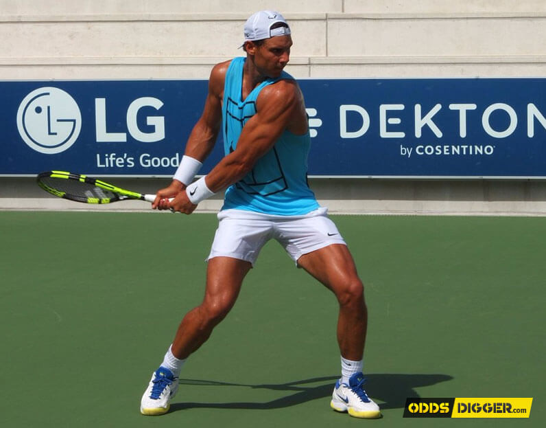 Rafael Nadal strong strike